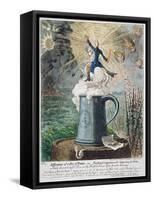 Effusions of a Pot of Porter-James Gillray-Framed Stretched Canvas