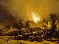 A View of Delft with the Explosion of 1654, 1654-Egbert van der Poel-Giclee Print