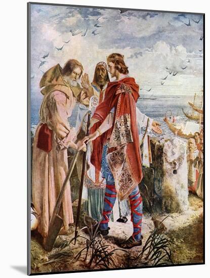 Egfrith Offering the Bishopric of Hexham to Cuthbert, 678-William Bell Scott-Mounted Giclee Print