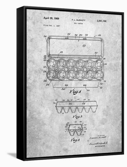 Egg Carton Patent-Cole Borders-Framed Stretched Canvas