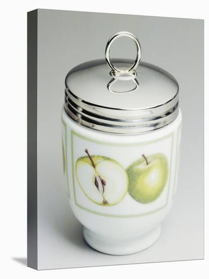 Egg Cups Decorated with Apples-null-Stretched Canvas