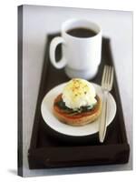 Egg Florentine (Poached Egg Florentine Style), Cup of Coffee-Jean Cazals-Stretched Canvas