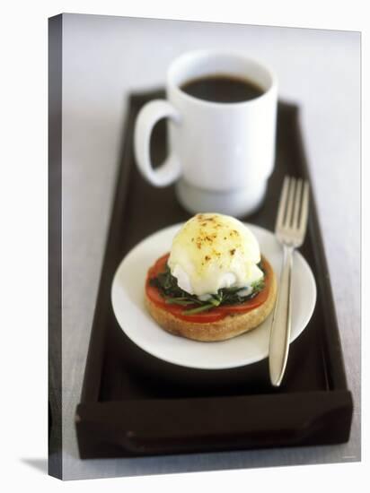 Egg Florentine (Poached Egg Florentine Style), Cup of Coffee-Jean Cazals-Stretched Canvas