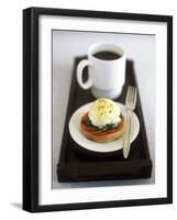 Egg Florentine (Poached Egg Florentine Style), Cup of Coffee-Jean Cazals-Framed Photographic Print