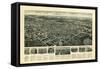 Egg Harbor City, New Jersey - Panoramic Map-Lantern Press-Framed Stretched Canvas