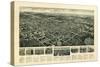 Egg Harbor City, New Jersey - Panoramic Map-Lantern Press-Stretched Canvas