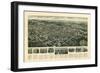 Egg Harbor City, New Jersey - Panoramic Map-Lantern Press-Framed Art Print