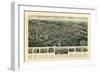 Egg Harbor City, New Jersey - Panoramic Map-Lantern Press-Framed Art Print