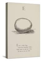 Egg Illustrations and Verses From Nonsense Alphabets Drawn and Written by Edward Lear.-Edward Lear-Stretched Canvas