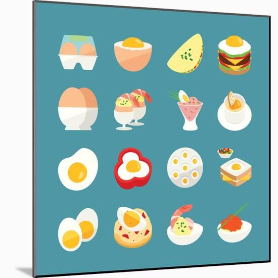 Egg Menu-kibsri-Mounted Art Print