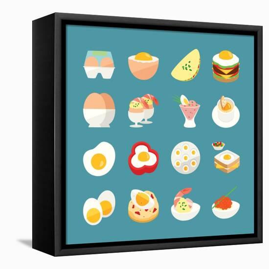 Egg Menu-kibsri-Framed Stretched Canvas