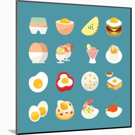 Egg Menu-kibsri-Mounted Art Print