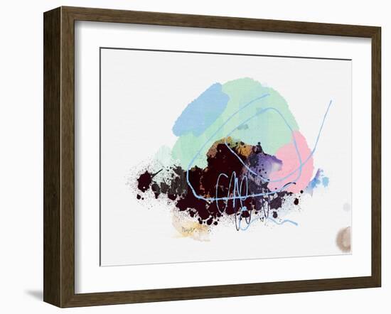 Eggplant Abstract-Niya Christine-Framed Art Print