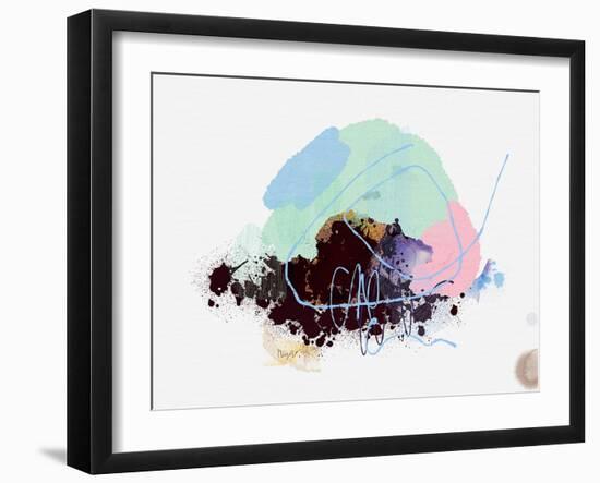 Eggplant Abstract-Niya Christine-Framed Art Print