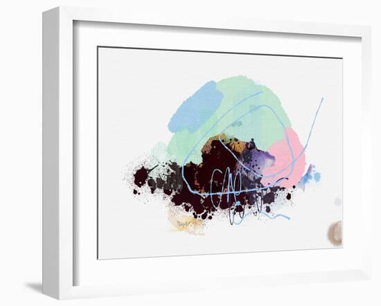 Eggplant Abstract-Niya Christine-Framed Art Print