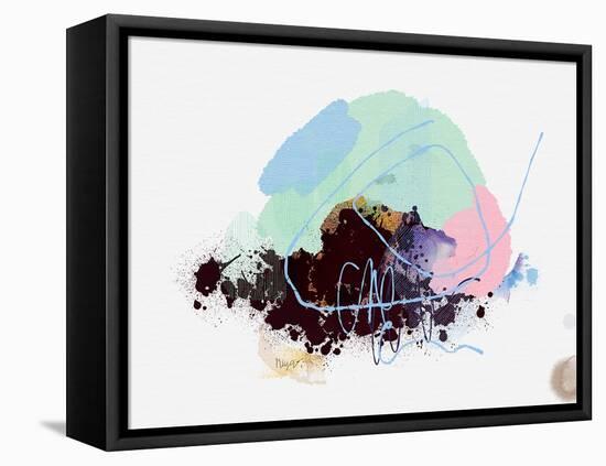 Eggplant Abstract-Niya Christine-Framed Stretched Canvas