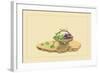 Eggplant and Charantia-Sofu Teshigahara-Framed Art Print