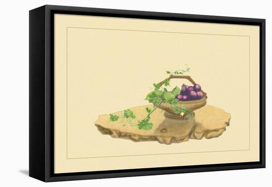 Eggplant and Charantia-Sofu Teshigahara-Framed Stretched Canvas