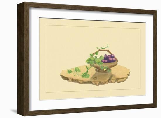 Eggplant and Charantia-Sofu Teshigahara-Framed Art Print