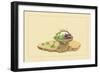 Eggplant and Charantia-Sofu Teshigahara-Framed Art Print