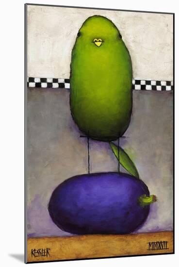 Eggplant Bird-Daniel Patrick Kessler-Mounted Giclee Print