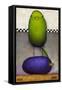 Eggplant Bird-Daniel Patrick Kessler-Framed Stretched Canvas