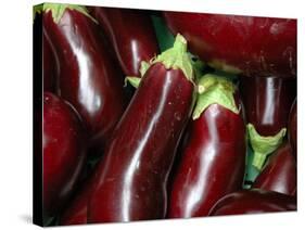 Eggplant For Sale at Market, Bellinzona, Switzerland-Lisa S. Engelbrecht-Stretched Canvas
