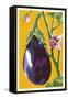 Eggplant-Lantern Press-Framed Stretched Canvas