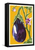 Eggplant-Lantern Press-Framed Stretched Canvas