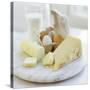 Eggs And Cheese-David Munns-Stretched Canvas