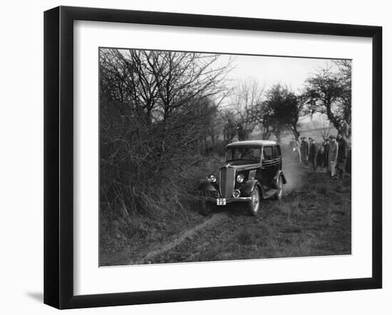 EGH Arnolds Ford Model Y, Sunbac Colmore Trial, near Winchcombe, Gloucestershire, 1934-Bill Brunell-Framed Photographic Print