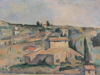 Countryside near Bellevue, copy after Cezanne by Egisto Paolo Fabbri, c. 1890-95. Italy