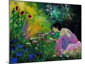 Eglantine In The Garden-Pol Ledent-Mounted Art Print