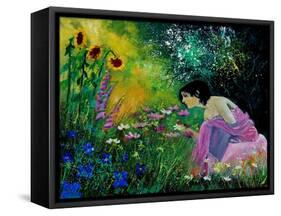 Eglantine In The Garden-Pol Ledent-Framed Stretched Canvas