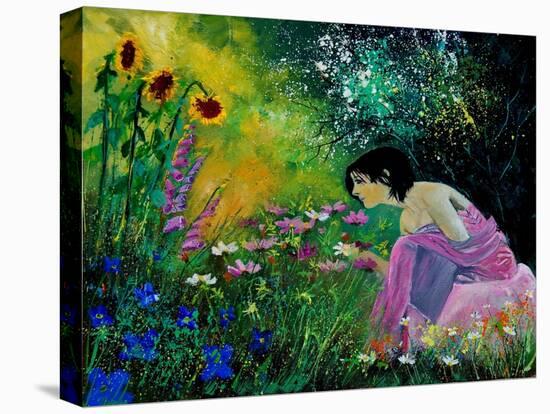 Eglantine In The Garden-Pol Ledent-Stretched Canvas