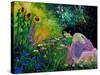 Eglantine In The Garden-Pol Ledent-Stretched Canvas