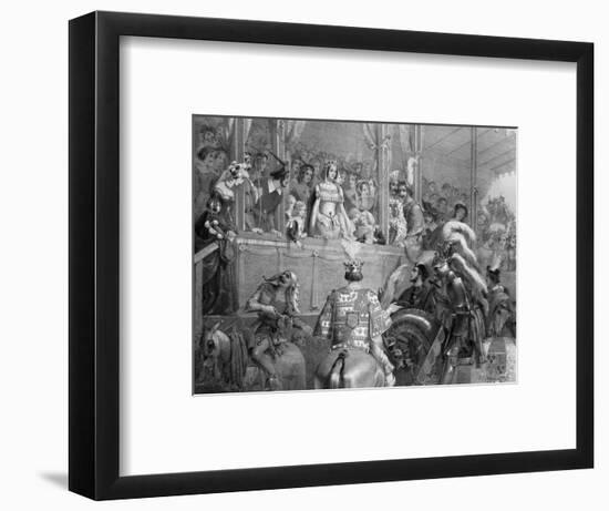 Eglinton Tournament-Edward Corbould-Framed Art Print