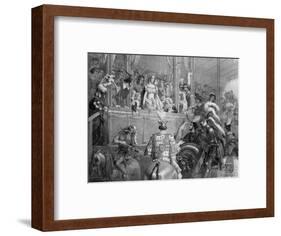 Eglinton Tournament-Edward Corbould-Framed Art Print