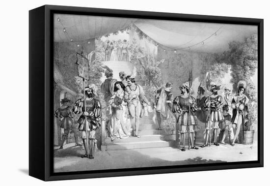 Eglinton Tournament-Edward Corbould-Framed Stretched Canvas