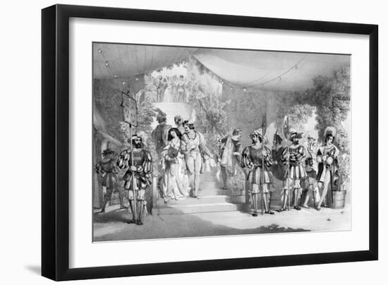 Eglinton Tournament-Edward Corbould-Framed Art Print