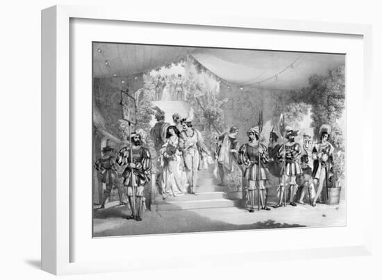 Eglinton Tournament-Edward Corbould-Framed Art Print