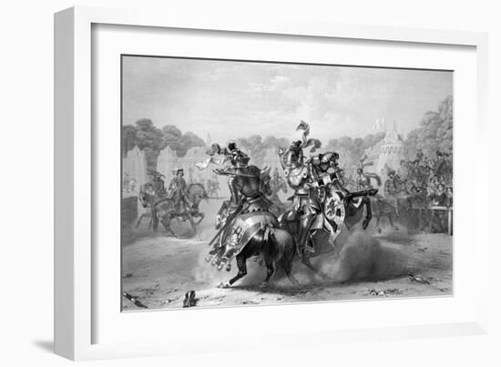 Eglinton Tournament-Edward Corbould-Framed Art Print