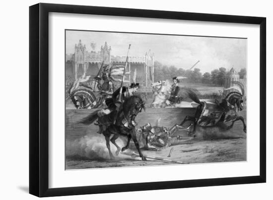 Eglinton Tournament-Edward Corbould-Framed Art Print