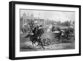 Eglinton Tournament-Edward Corbould-Framed Art Print