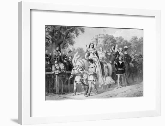 Eglinton Tournament-Edward Corbould-Framed Art Print