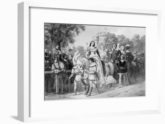 Eglinton Tournament-Edward Corbould-Framed Art Print