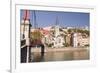 Eglise and Passerelle St. Georges over the River Saone-Julian Elliott-Framed Photographic Print