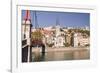 Eglise and Passerelle St. Georges over the River Saone-Julian Elliott-Framed Photographic Print