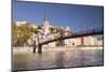 Eglise and Passerelle St. Georges over the River Saone-Julian Elliott-Mounted Photographic Print