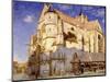 Eglise de Moret, temps de gelée-Alfred Sisley-Mounted Giclee Print